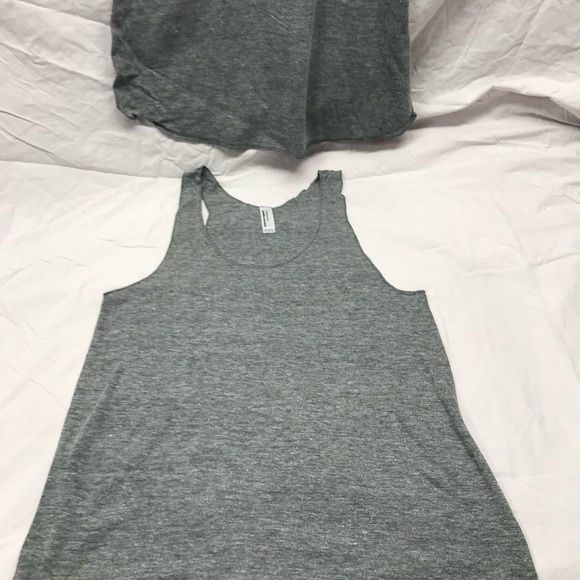NEW 2 Pack American Apparel Women’s Triblend Racerback Tank Tri-Coffee Brown L - Picture 3 of 8